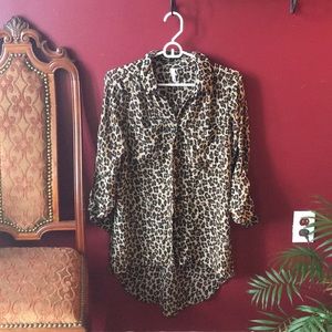 Hi Lo Button Down Top